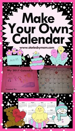 Make Your Own Calendar with 35 Original Holiday and Event images. The best way to keep track of the fun to be had. From Stories By Mom Children's Books.
