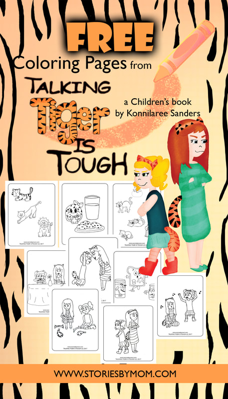 Talking Tiger is Tough Coloring Pages at www.storiesbymom.com